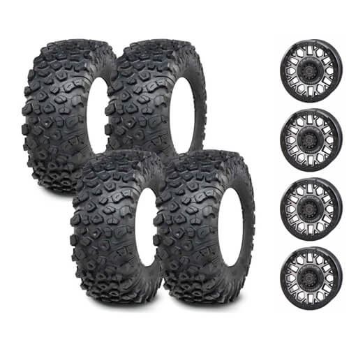 ITP Kinetic 30x10-15 on 5x4.5 Frontline 454 Brushed Grey 4+3