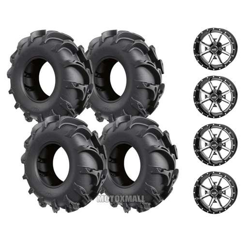 ITP Mega Mayhem 27x9-12 / 27x11-12 on 4/110 Frontline 556 Machined 5+2
