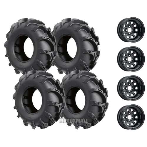 ITP Mega Mayhem 27x9-14 / 27x11-14 on 4/156 ITP Delta Steel 4+3