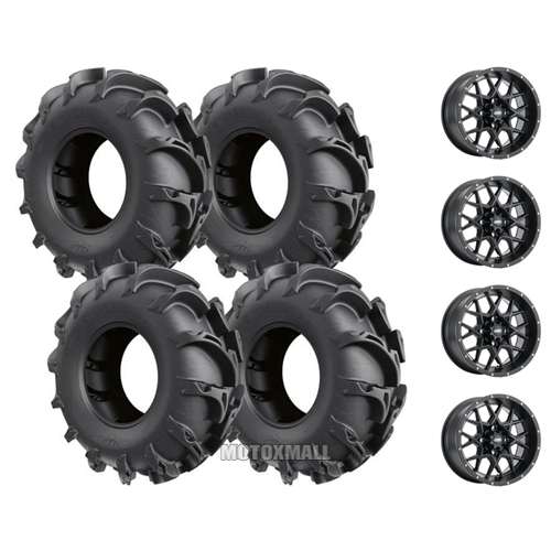 ITP Mega Mayhem 27x9-14 / 27x11-14 on 4/156 ITP Hurricane Black 4+3