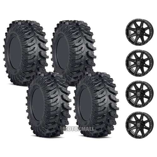 ITP MT911 30x10-14 on 4/110 Frontline 308 Gloss Black 5+2