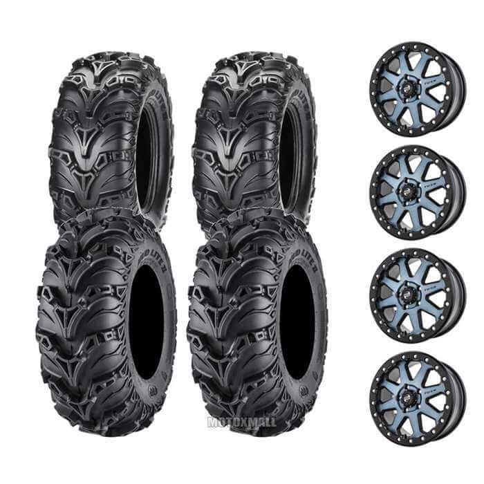 ITP Mud Lite II 27x9-14 / 27x11-14 on 4/156 Tusk Uinta Beadlock Gunmetal/Black 5+2