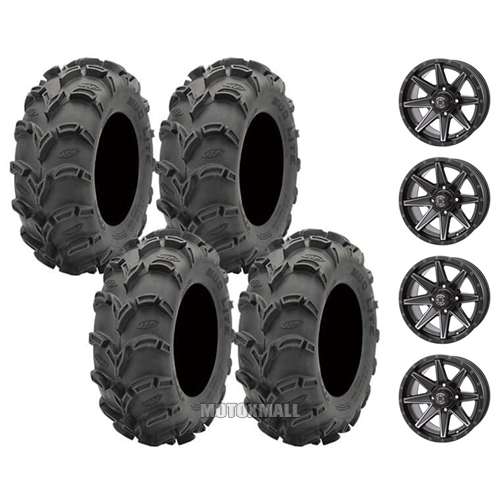 ITP Mud Lite XL 27x10-14 on 4/137 Frontline 308 Matte Black 5+2