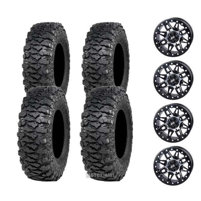 ITP Savage XT 30x10-15 on 4/156 Tusk Wasatch Beadlock Machined/Black 5+2