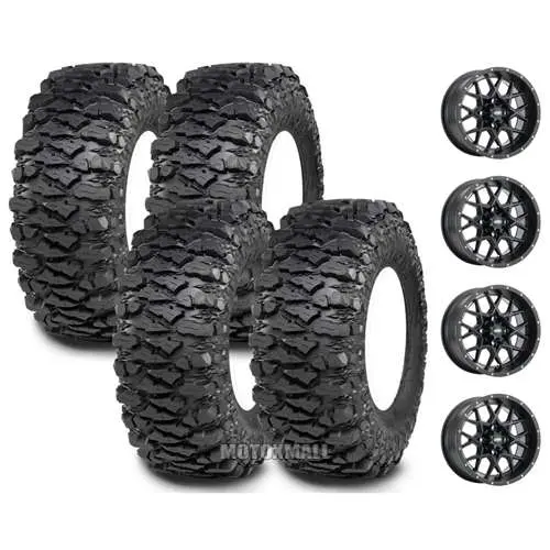 ITP Savage XT RG2 28x10-14 on 4/110 ITP Hurricane Black 5+2