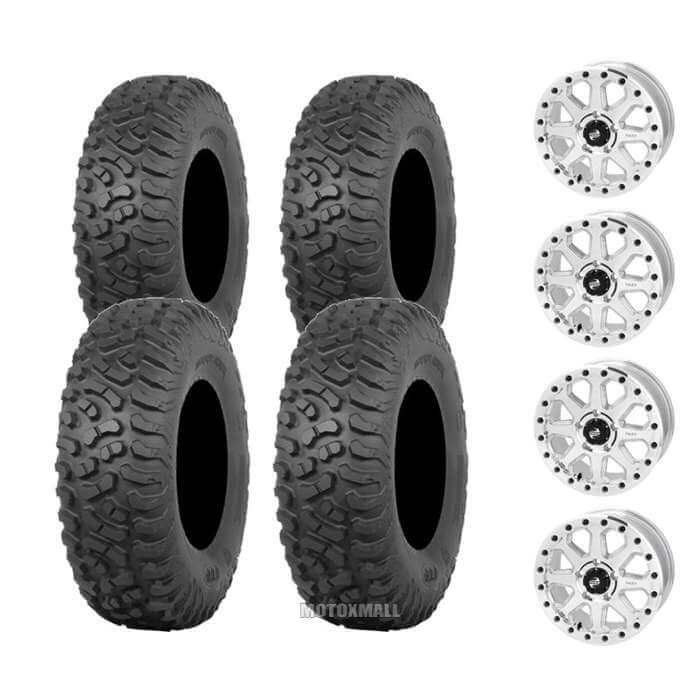 ITP Terra Hook 32x10-15 on 5/4.5 Tusk Uinta Beadlock Polished 6+1