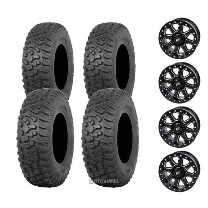 ITP Terra Hook 30x10-14 on 4/137 Tusk Uinta Beadlock Milled/Black 5+2