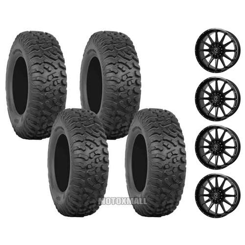 ITP Terra Hook 32x10-14 on 4/110 Frontline 762 Gloss Black 5+2