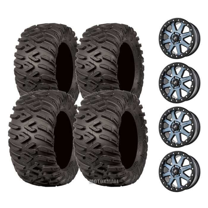ITP TerraCross R/T 26x8-14 / 26x10-14 on 4/110 Tusk Uinta Beadlock Gunmetal/Black 5+2