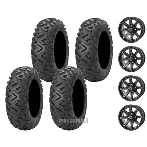 ITP TerraCross R/T 26x9-14 on 4/137 Frontline 308 Matte Black 5+2