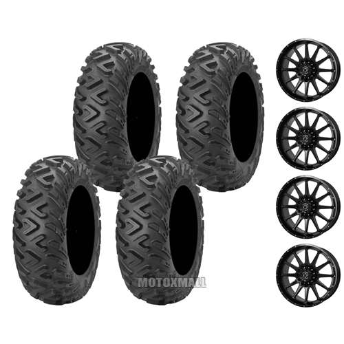 ITP TerraCross R/T 26x9-14 on 4/137 - 4/156 Frontline 762 Gloss Black 5+2
