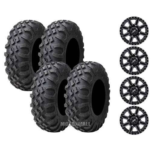 Tusk Megabite 27x9-12 / 27x11-12 on 4/137 Tusk Cascade Machined 5+2