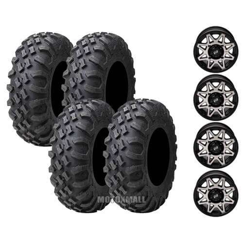 Tusk Megabite 28x10-14 on 4/110 Tusk Tintic Machined 5+2