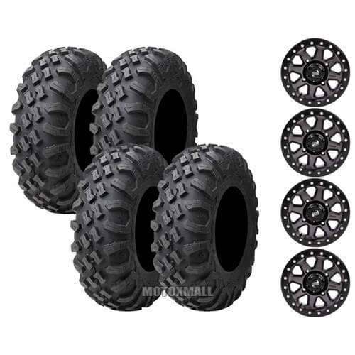 Tusk Megabite 28x10-14 on 4/156 Tusk Uinta Gun Metal 4+3