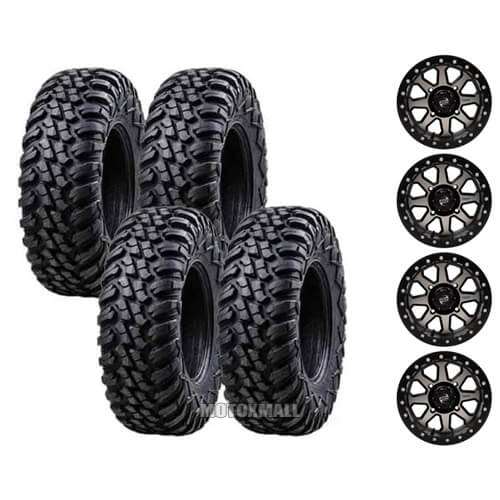 Tusk Terrabite 32x10-15 on 4/137 Tusk Uinta Machined 4+3