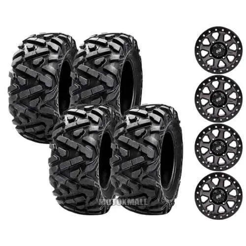 Tusk Trilobite HD 27x9-14 / 27x11-14 on 4/156 Tusk Uinta Gun Metal 4+3