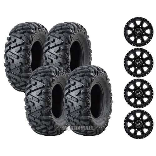 Tusk Trilobite 25x8-12 / 25x10-12 on 4/110 Tusk Cascade Black 5+2